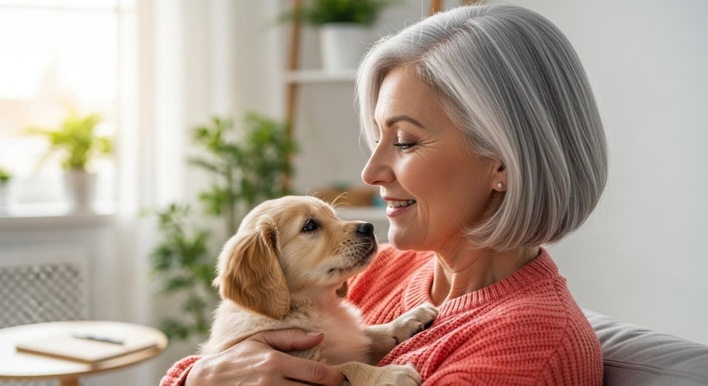 À 62 ans, elle a trouvé le prénom parfait en U pour son chiot en 3 jours