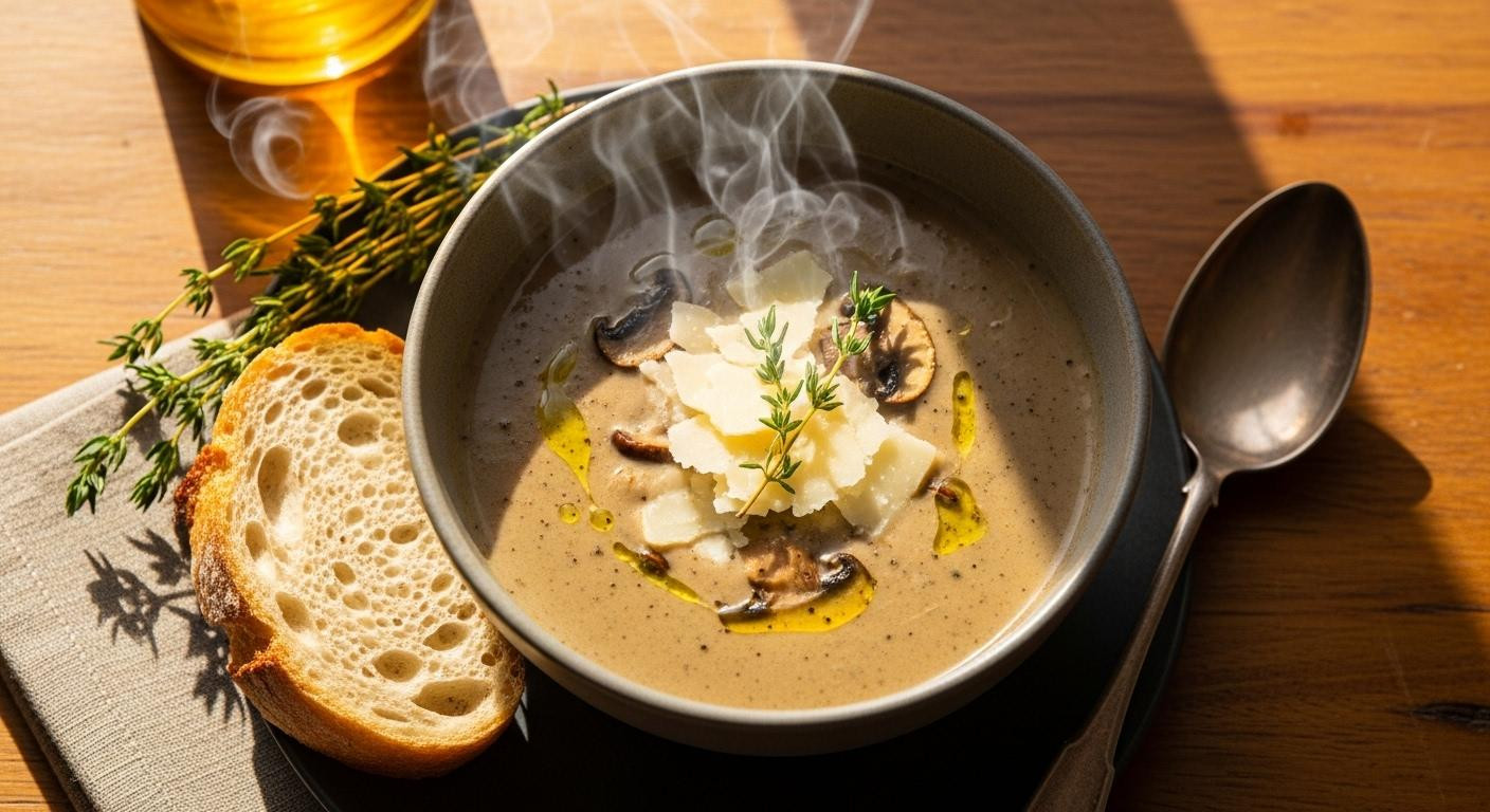 Ce velouté de champignons à 1,37 € active vos circuits cérébraux du réconfort