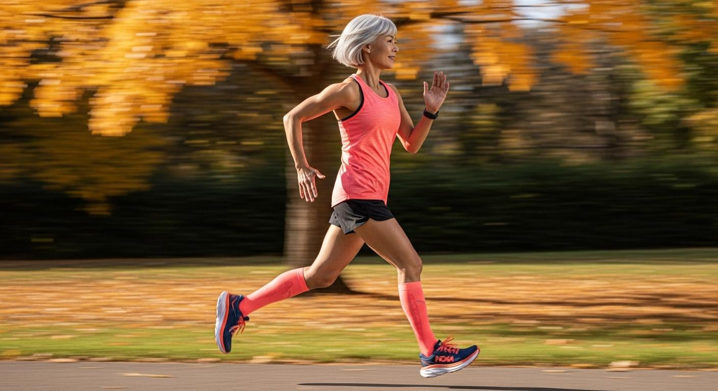 À 62 ans, elle porte les HOKA à 185€ qui révolutionnent la course douce