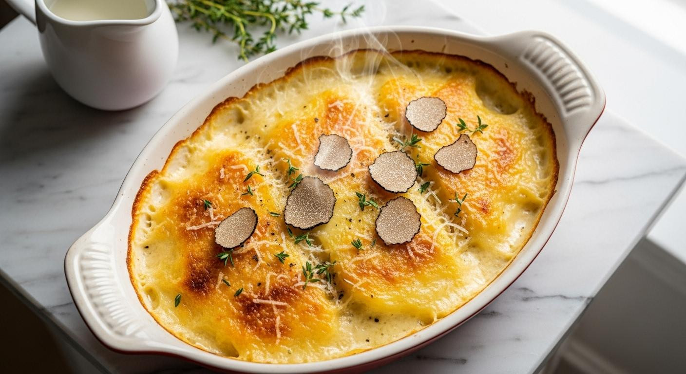 En 1h30 de cuisson ce gratin à la truffe à 19€ active vos circuits du réconfort
