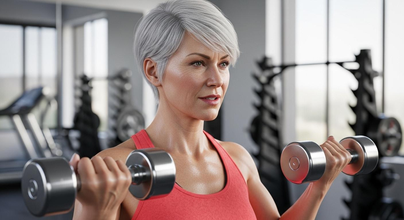 À 62 ans, 1h de musculation par semaine rajeunit votre peau de 4 ans