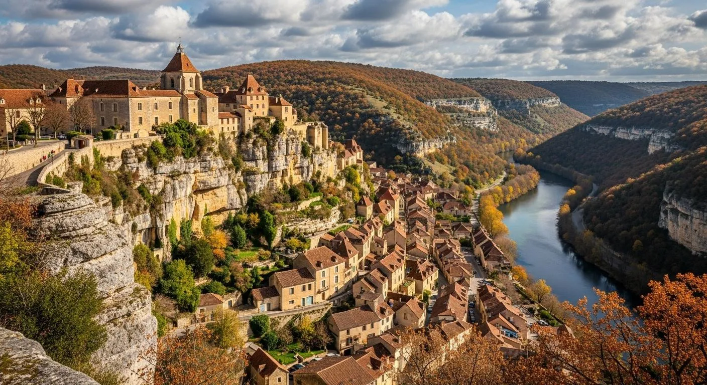 Ce hameau du Lot à 100 m d'altitude offre des couchers de soleil que même Gordes lui envie
